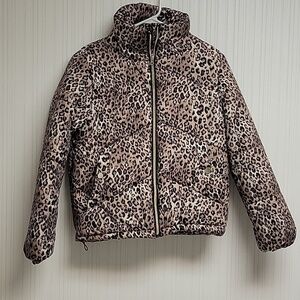 Me Jane Animal Print Puffer Jacket, Women's Small